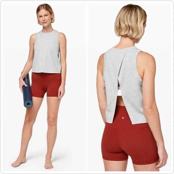 Lululemon Minimal Tank Heathered Power Grey - Picture 1 of 9